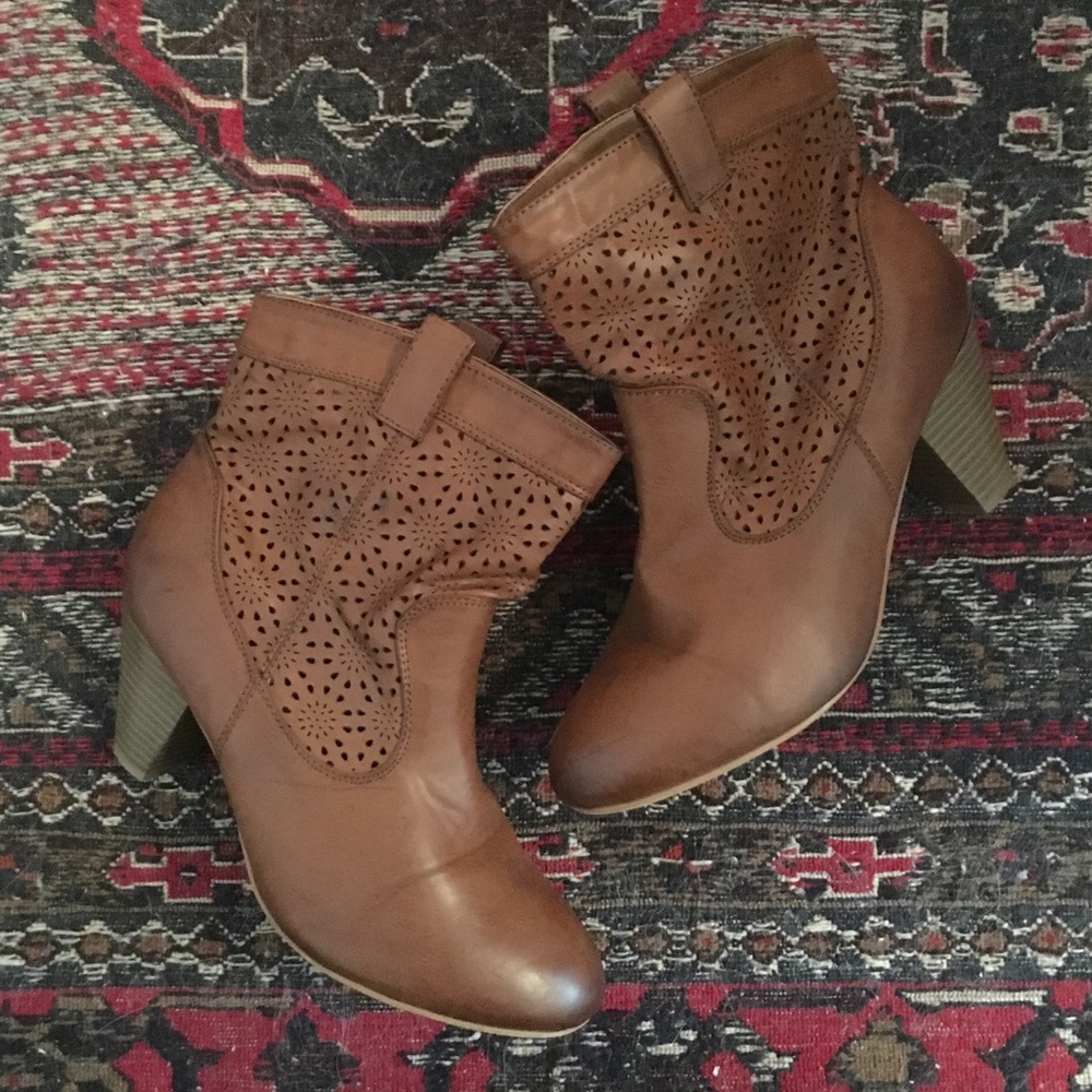 Brown booties